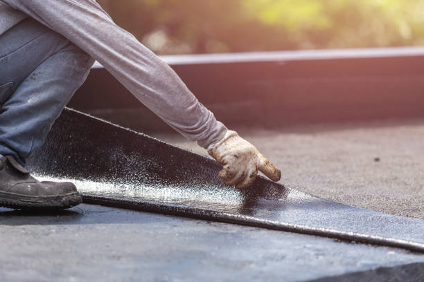 Professional Waterproofing technician working in Vestaburg, MI